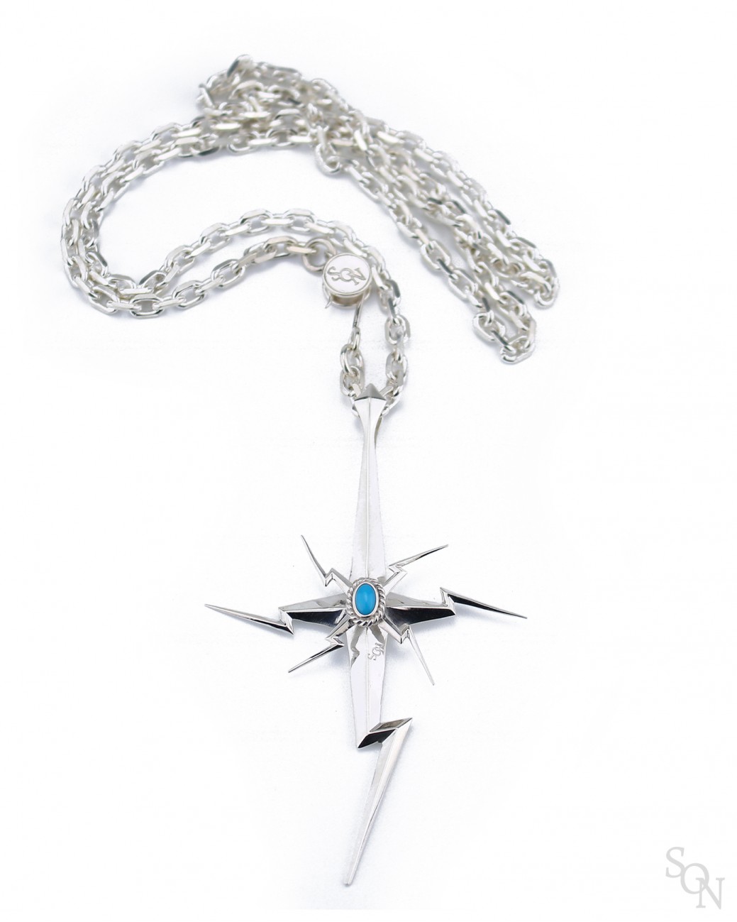 Lightning Cross Necklace