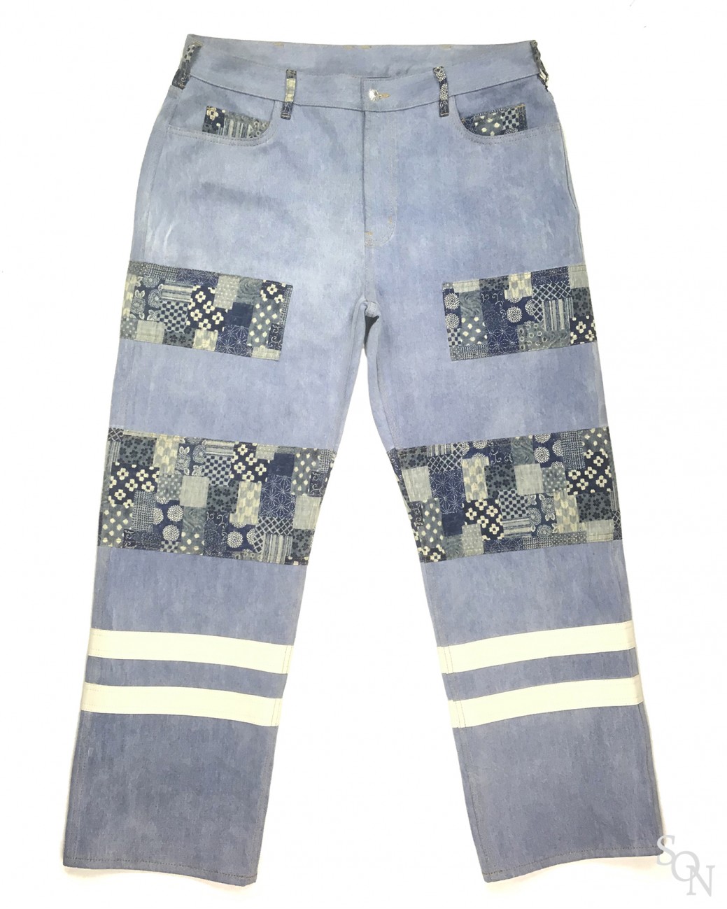 Patchwork Jeans (Straight Cut)